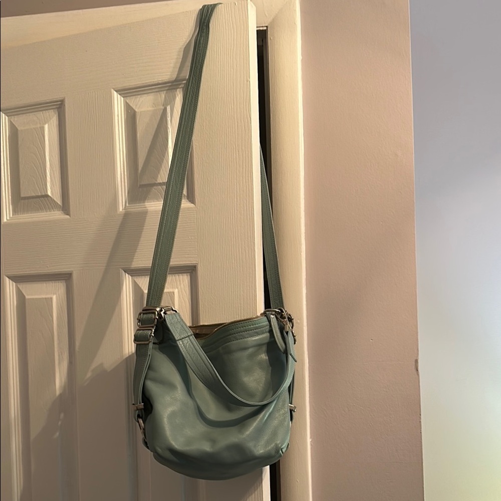 Rough and Tumble Leather Messenger shoulder/Crossbody Bag with Adjustable Strap